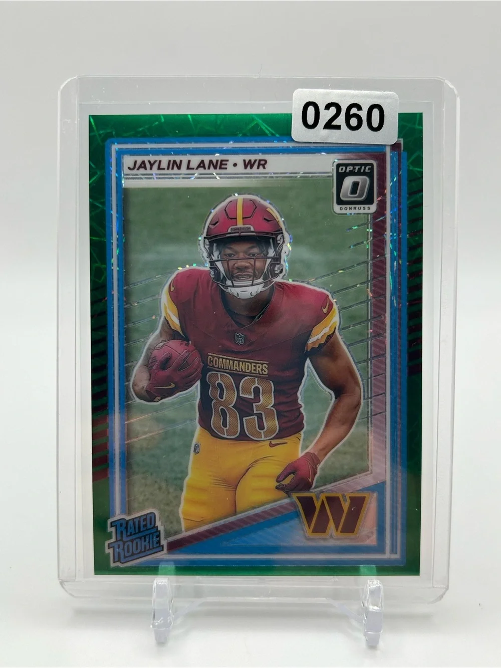 Jaylin Lane Green Rookie Rated Football Trading Card